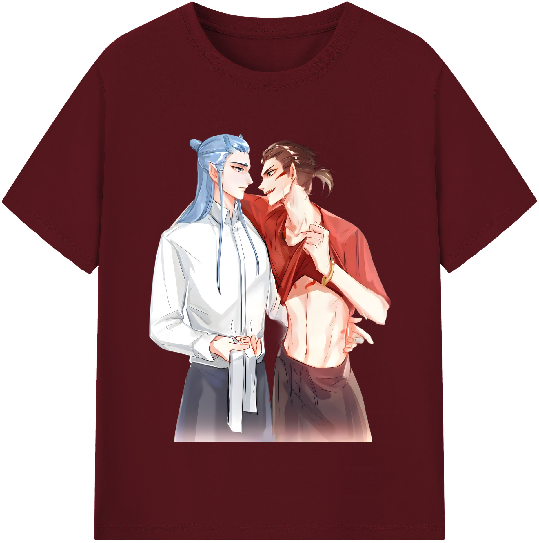 （画像用） Ne Zha 2 ナタ 魔童の大暴れ 綿100％半袖Tシャツ（フロントプリント）